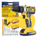 Furadeira Parafusadeira Impacto Sem Fio 36v Maleta 2 Bateria Amarelo 50 Hz/60 Hz